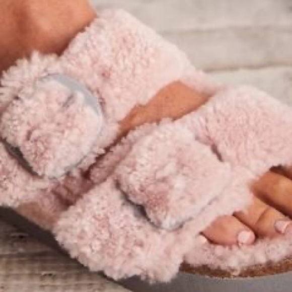 NWT Arizona Big Buckle Teddy Shearling Birkenstock Papillio EU 36/US 5 Narrow - Picture 4 of 10